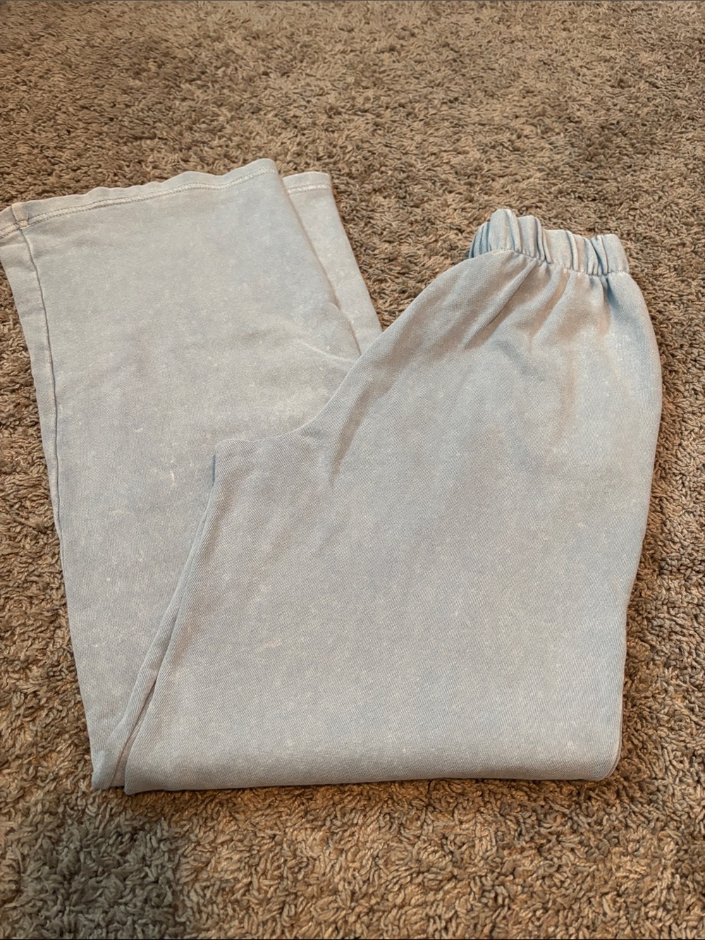 aerie Soft Cream Wide Leg Lounge Pants with Pockets - Picture 9 of 10